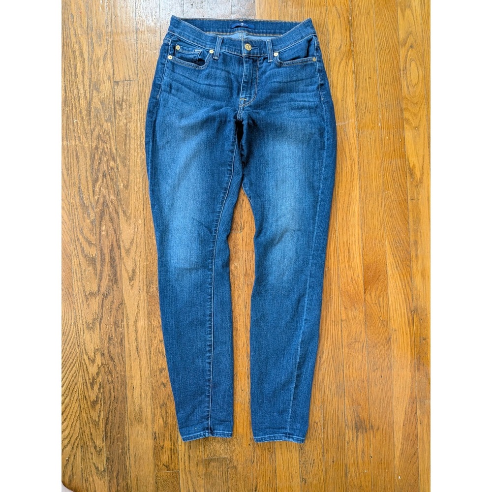 7 For All Mankind Gwenevere Skinny Jeans Medium Wash‎ Size 27